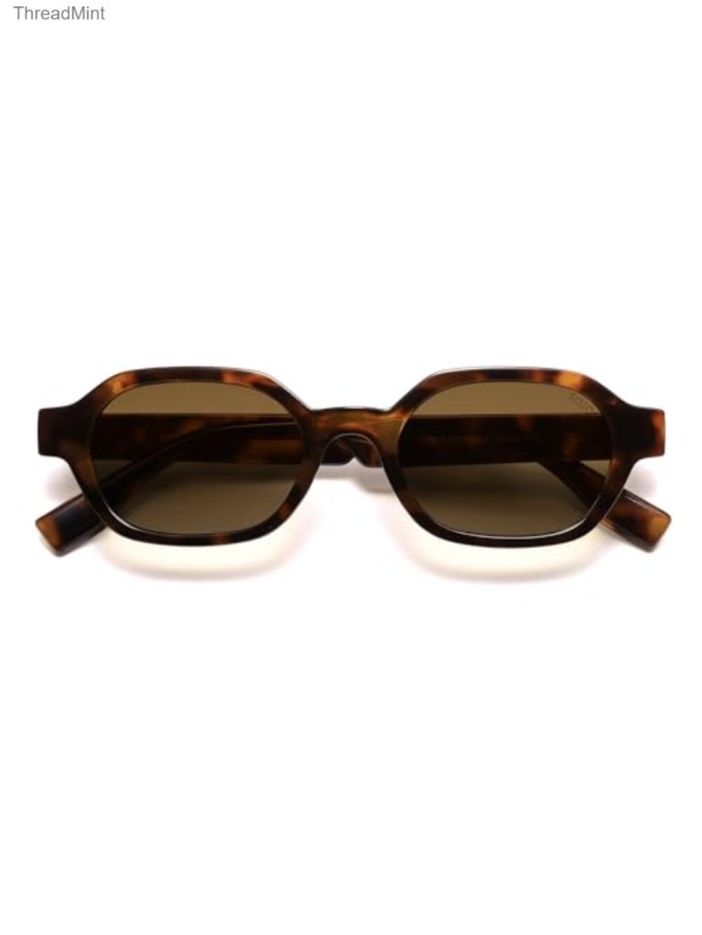 Polarized Hexagonal Rectangle Sunglasses UV400 Retro